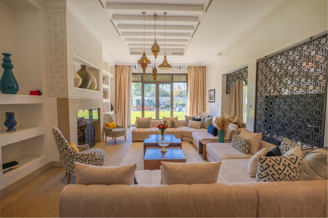 luxury celebrity living room