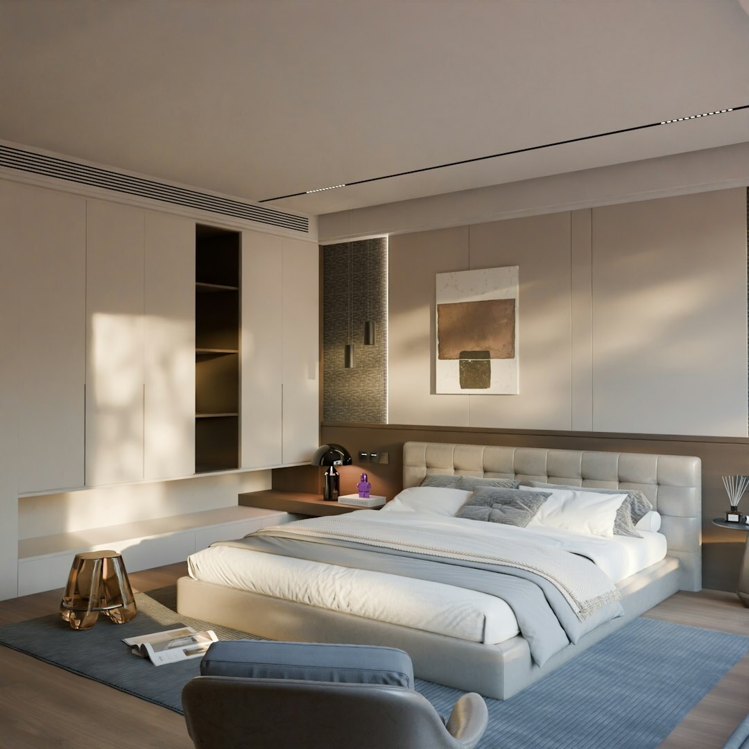 soft bedroom interior